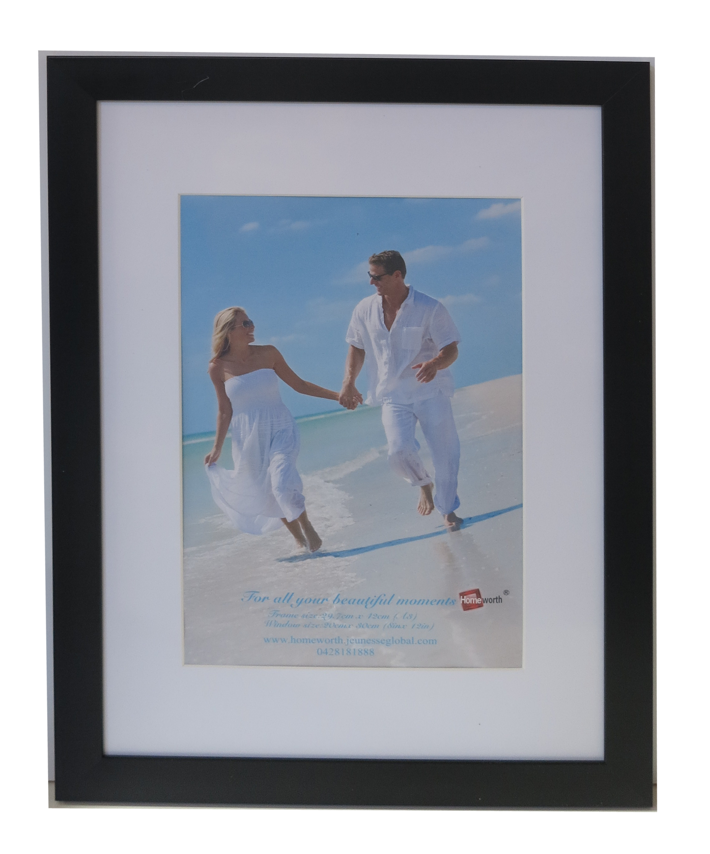 Homeworth Photo Frames (without Mat Border), White / Black / Timber - Babyworth
