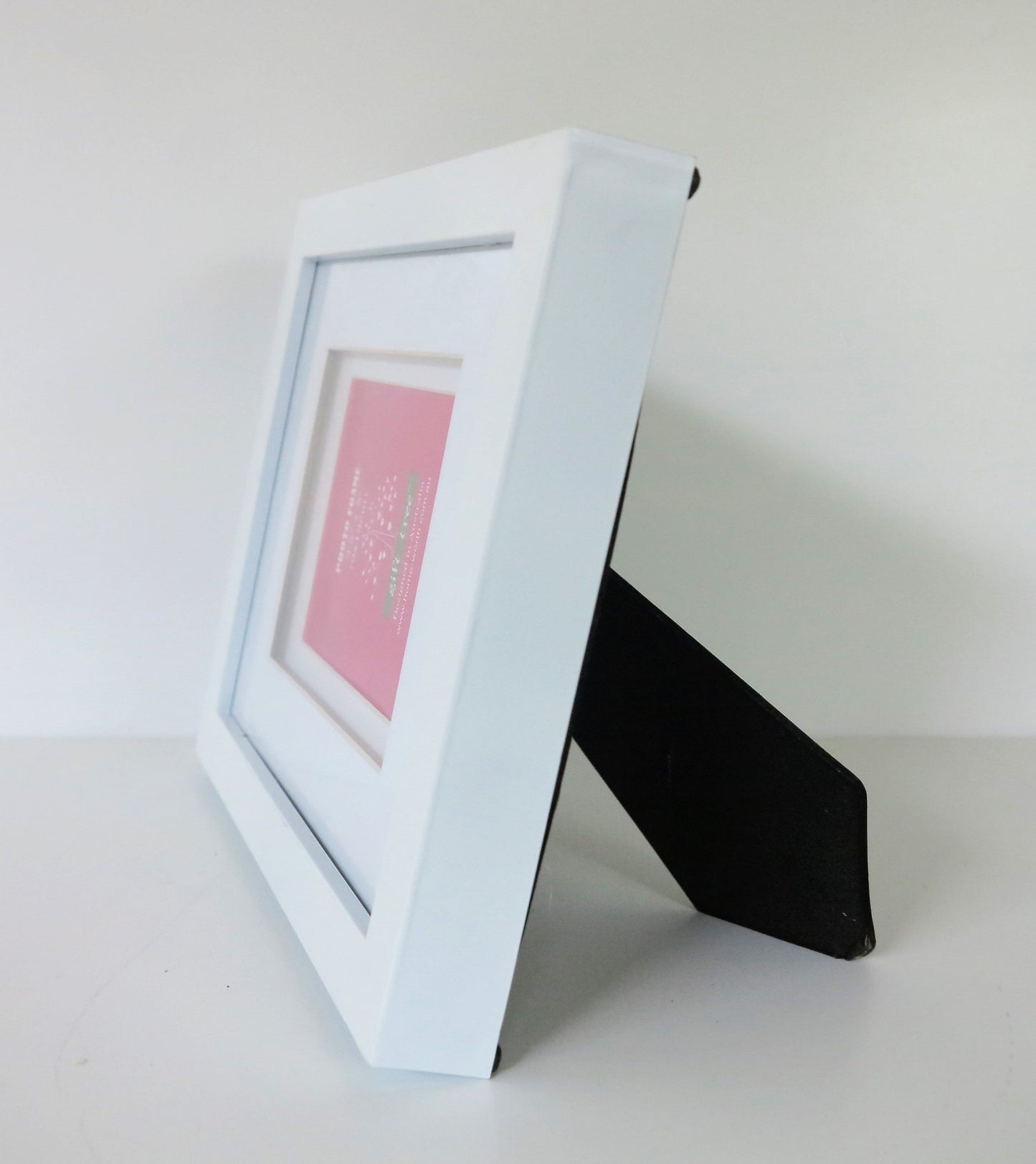 PICTURE FRAME BOX MAT FOR PHOTO SIZE 5x7" WHITE-WHITE - Babyworth