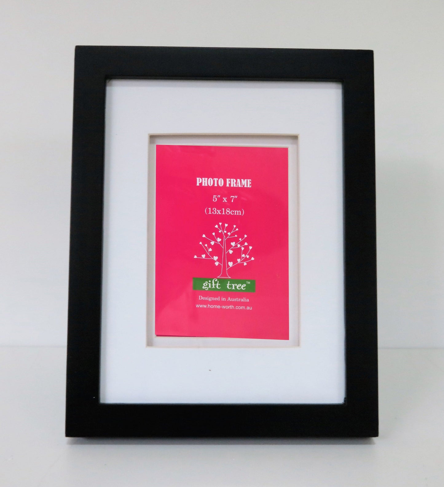 Homeart gallery BOX MAT WINDOW PHOTO FRAME 5X7"